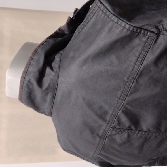 J. Crew black cotton banded collar moto jacket. Small - Picture 10 of 11